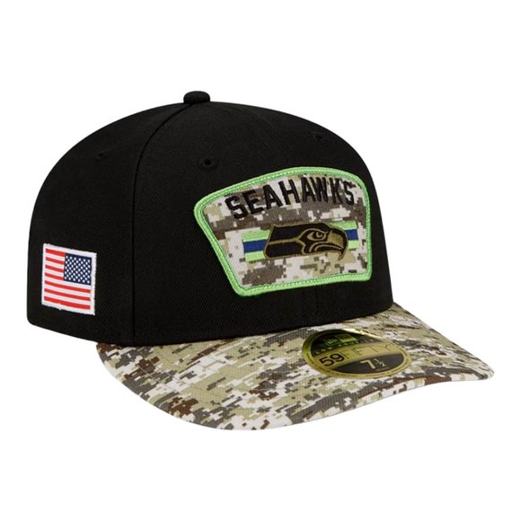 New Era Other - New Era Seattle Seahawks Salute to Service 59FIFTY Low Profile Fitted Hat
